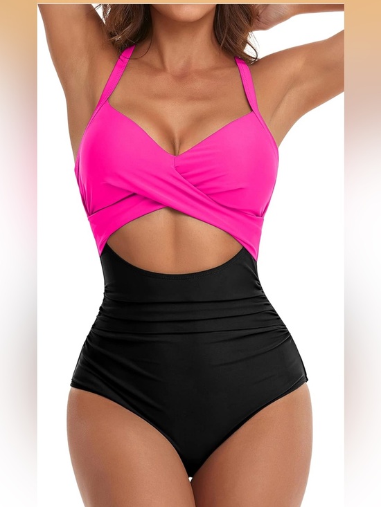 Eomenie Other - Eomenie One Piece Swimsuit Tummy Control Cutout High Waisted M. 2016/bb5-2